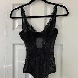 BNWT Wired Black Lace Bodysuit
